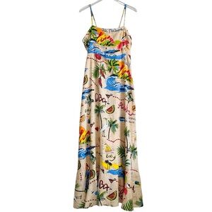True Destinations Tropical Resort Beach Maxi Dress Size XL